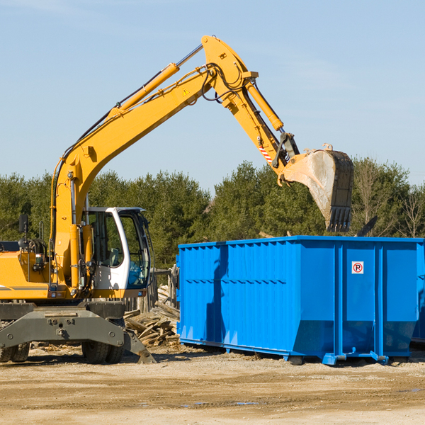 can i choose the location where the residential dumpster will be placed in Tonyville CA